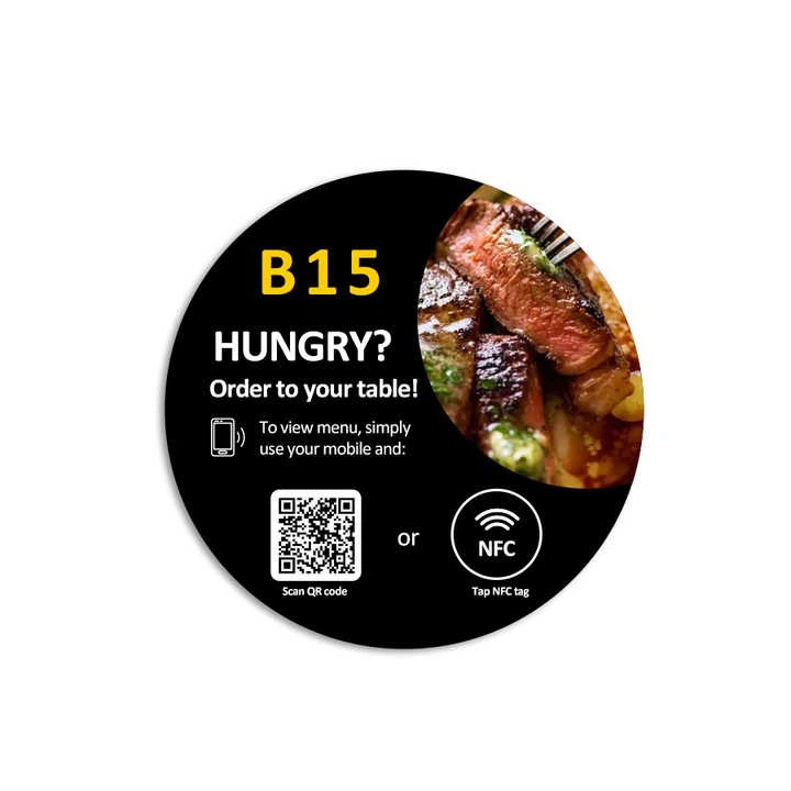 NFC Restaurant Menu Sticker